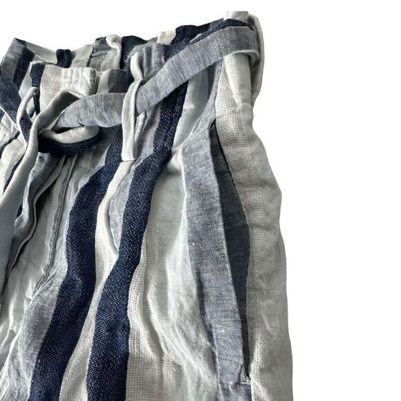 J. Crew Womens Point Sur Linen Size 0 Pant Paper Bag Waist Wide Leg - Picture 5 of 9